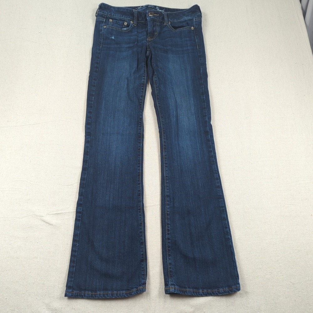 American Eagle Jeans Womens 4 Blue Favorite‎ Boyfriend Boot Cut Stretch